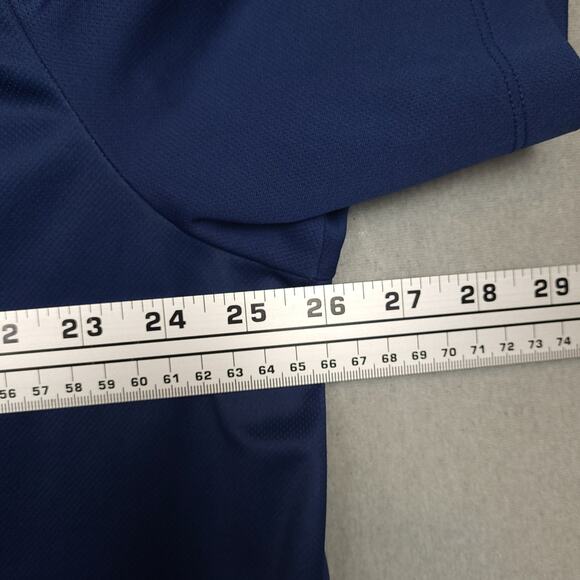 Greg Norman for Tasso Elba Men's Golf Polo XXL Play Dry Snap Button Blue - Picture 8 of 10